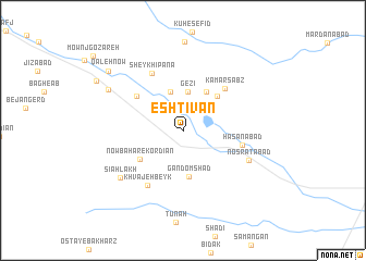 map of Eshtīvān