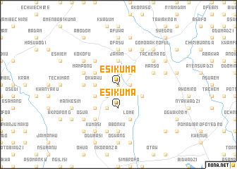 map of Esikuma