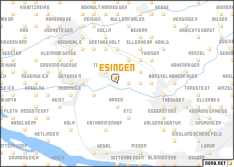 map of Esingen