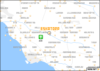 map of Eskatorp
