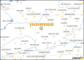 map of Eskerbreague