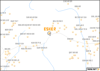 map of Esker