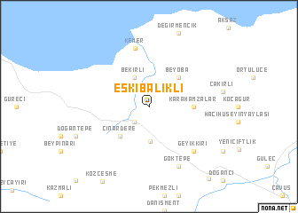 map of Eskibalıklı
