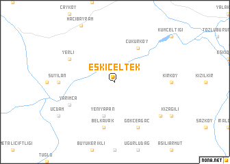 map of Eskiçeltek