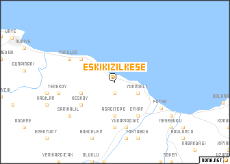 map of Eskikızılkese
