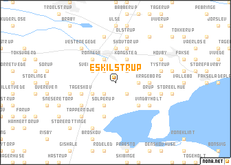 map of Eskilstrup