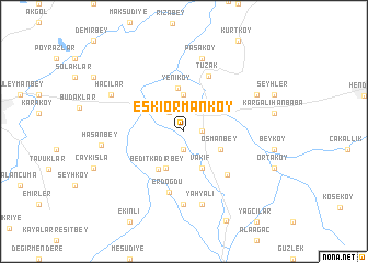 map of Eskiormanköy