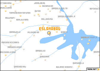 map of Eslāmābād