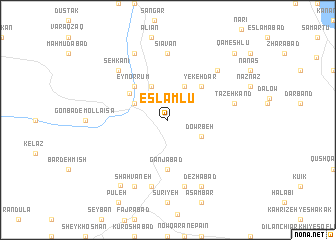 map of Eslāmlū