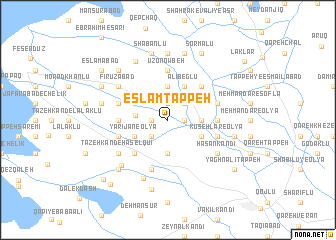 map of Eslām Tappeh