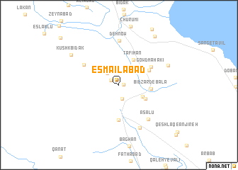 map of Esmā‘īlābād