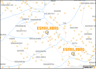 map of Esmā‘īlābād