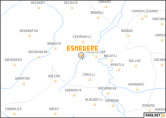 map of Eşmedere