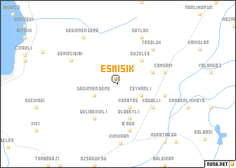 map of Eşmişik