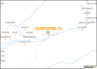map of Espachín Alto
