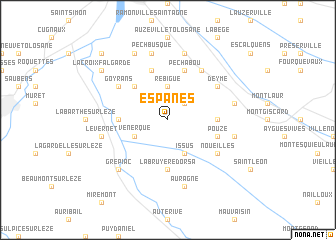 map of Espanès