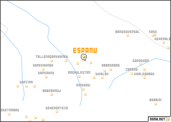 map of Espānū