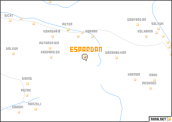 map of Espardān