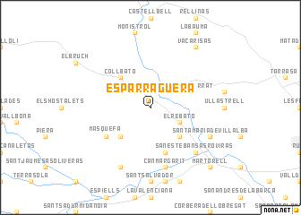 map of Esparraguera