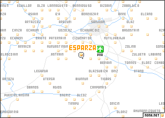 map of Esparza