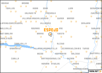 map of Espejo
