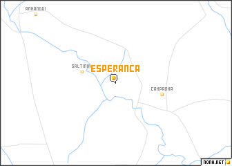 map of Esperança