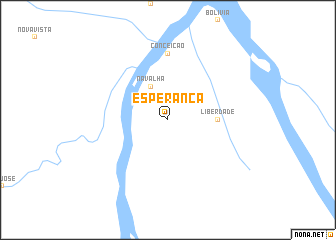 map of Esperança