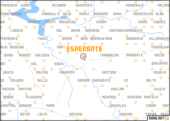 map of Esperante