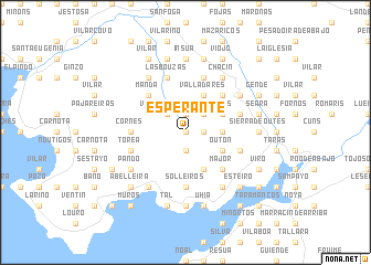 map of Esperante