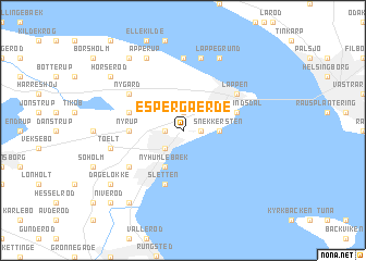 map of Espergærde