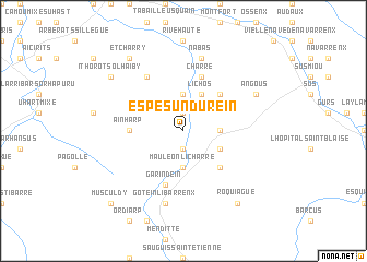 map of Espès - Undurein