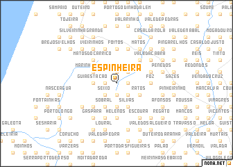 map of Espinheira