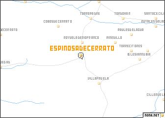 map of Espinosa de Cerrato