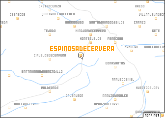 map of Espinosa de Cervera