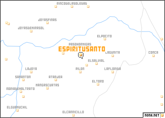 map of Espíritu Santo