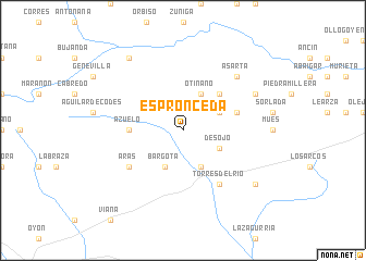 map of Espronceda