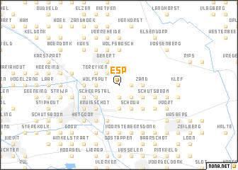 map of Esp