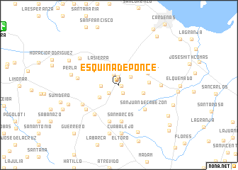 map of Esquina de Ponce