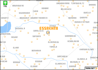 map of Es Sakhra