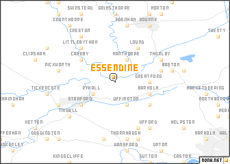 map of Essendine