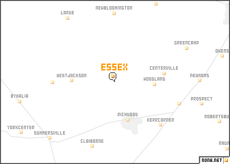 map of Essex