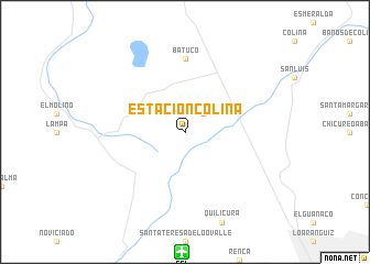 map of Estación Colina