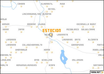 map of Estación