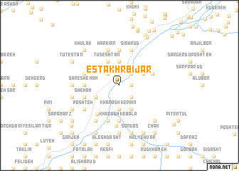 map of Estakhr Bījār