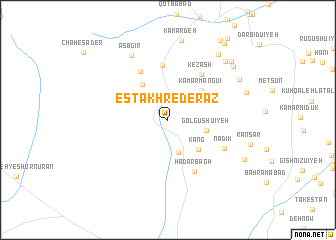 map of Estakhr-e Derāz