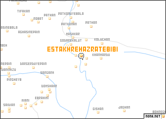 map of Estakhr-e Ḩaẕrat-e Bībī