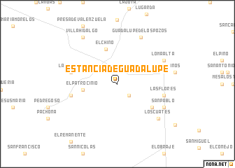 map of Estancia de Guadalupe