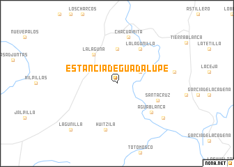 map of Estancia de Guadalupe