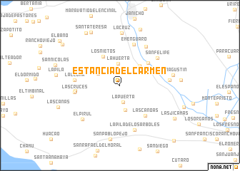 map of Estancia del Carmen