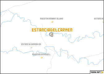 map of Estancia del Carmen